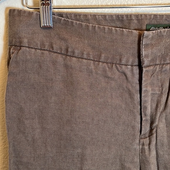 Eddie Bauer Vashon Fit Brown Linen Pant - Picture 2 of 16
